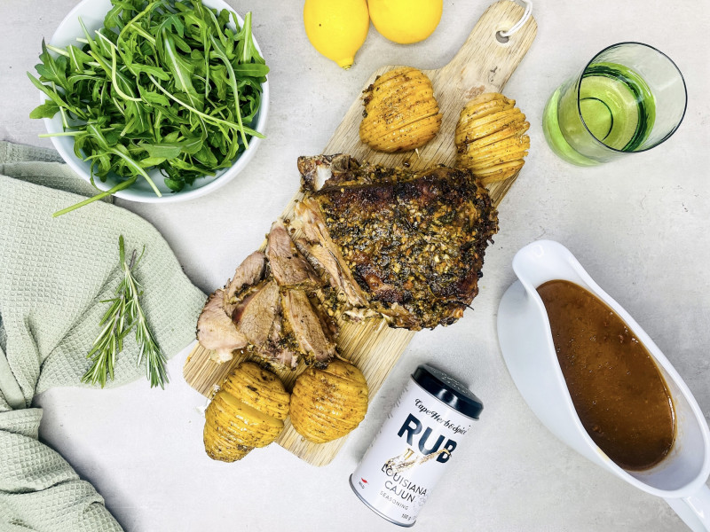 CAJUN ROAST LEG OF LAMB